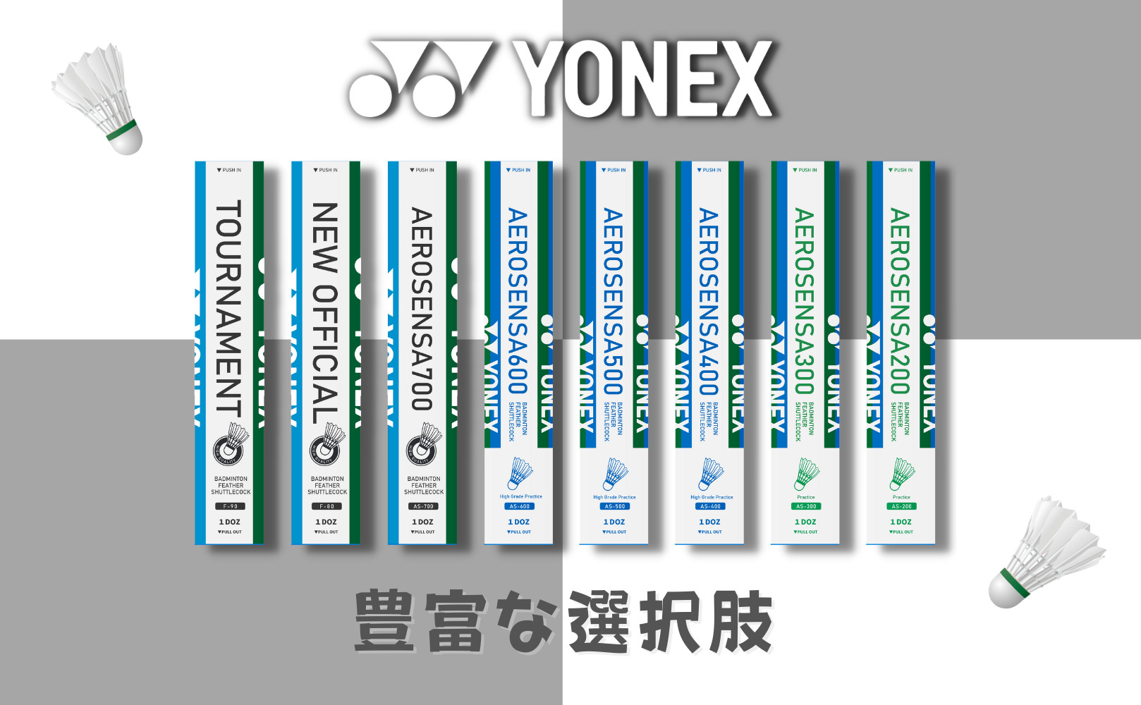 送料無料カード決済可能 ヨネックス YONEX バドミントンシャトル 1ダース エアロセンサ500 AS500